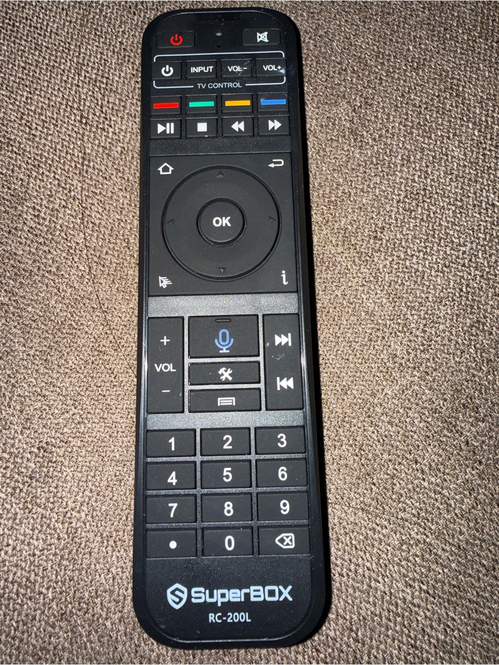Superbox RC-200L BACKLIT Remote - Voice Command - Bluetooth -